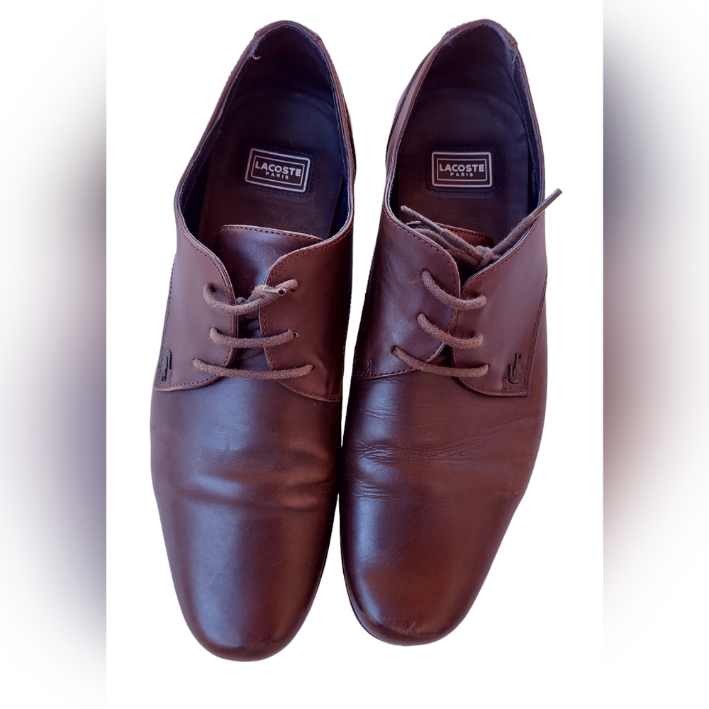 Brown Lacoste men dress shoes